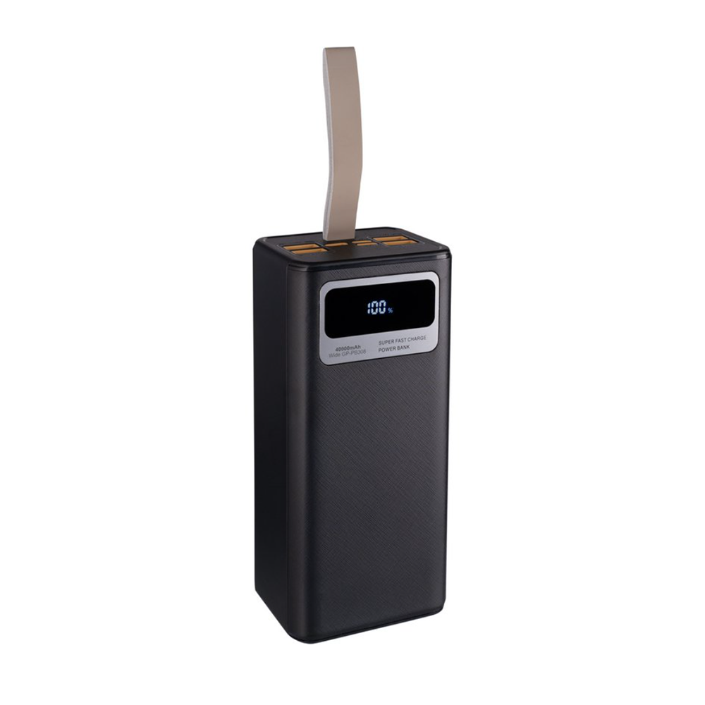 Повербанк Gelius Wide GP-PB308 40000mAh QC+PD 22.5W/Led Black с лого